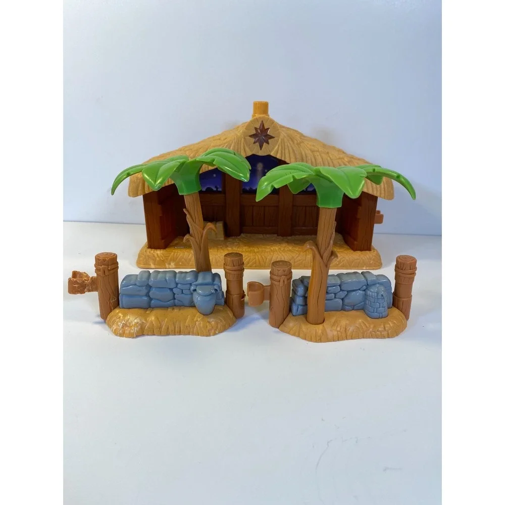 Fisher Price Little People Christmas Story Nativity Set & 10 Figures Flawed